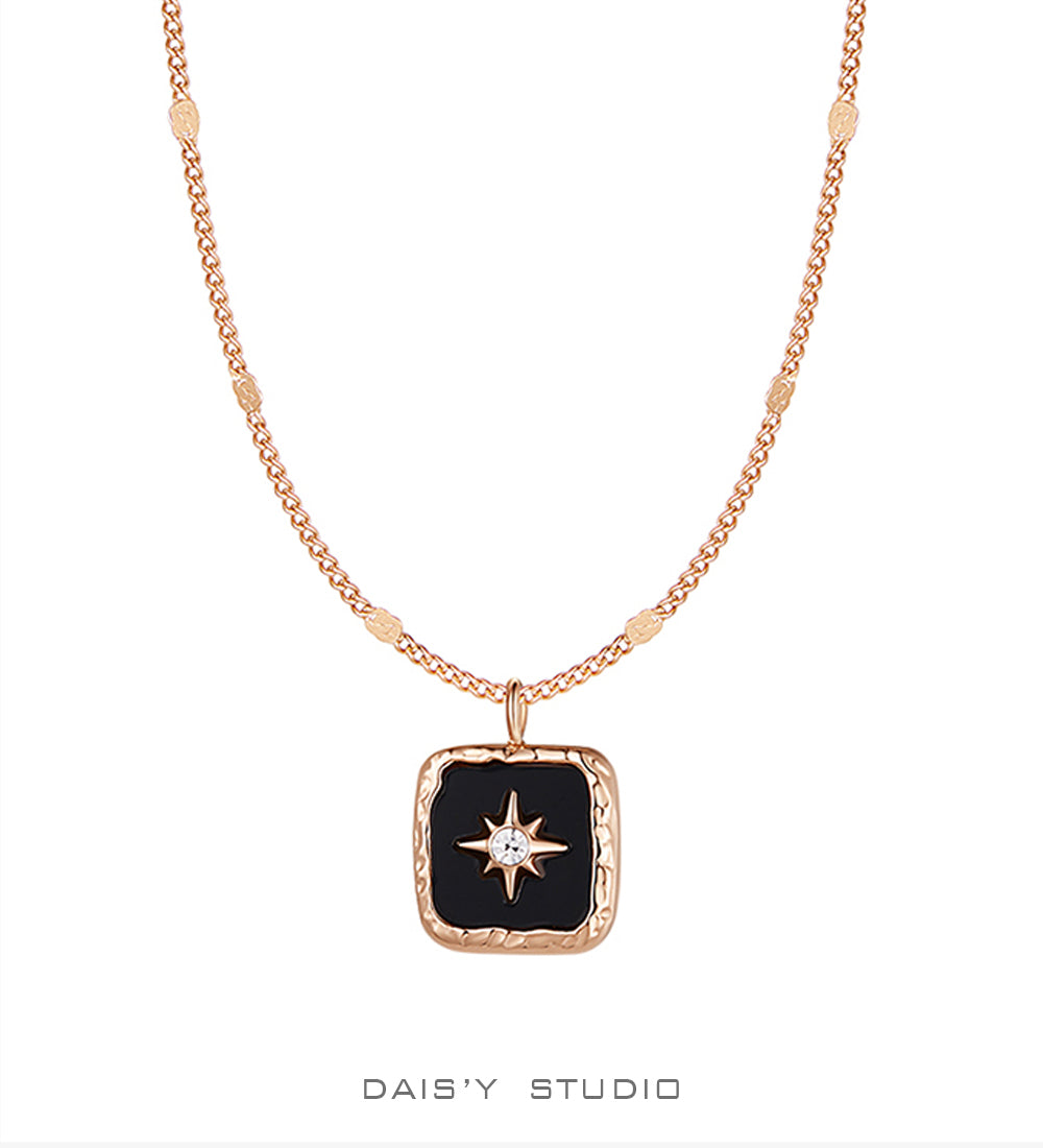 Rose Gold Star Awn Necklace