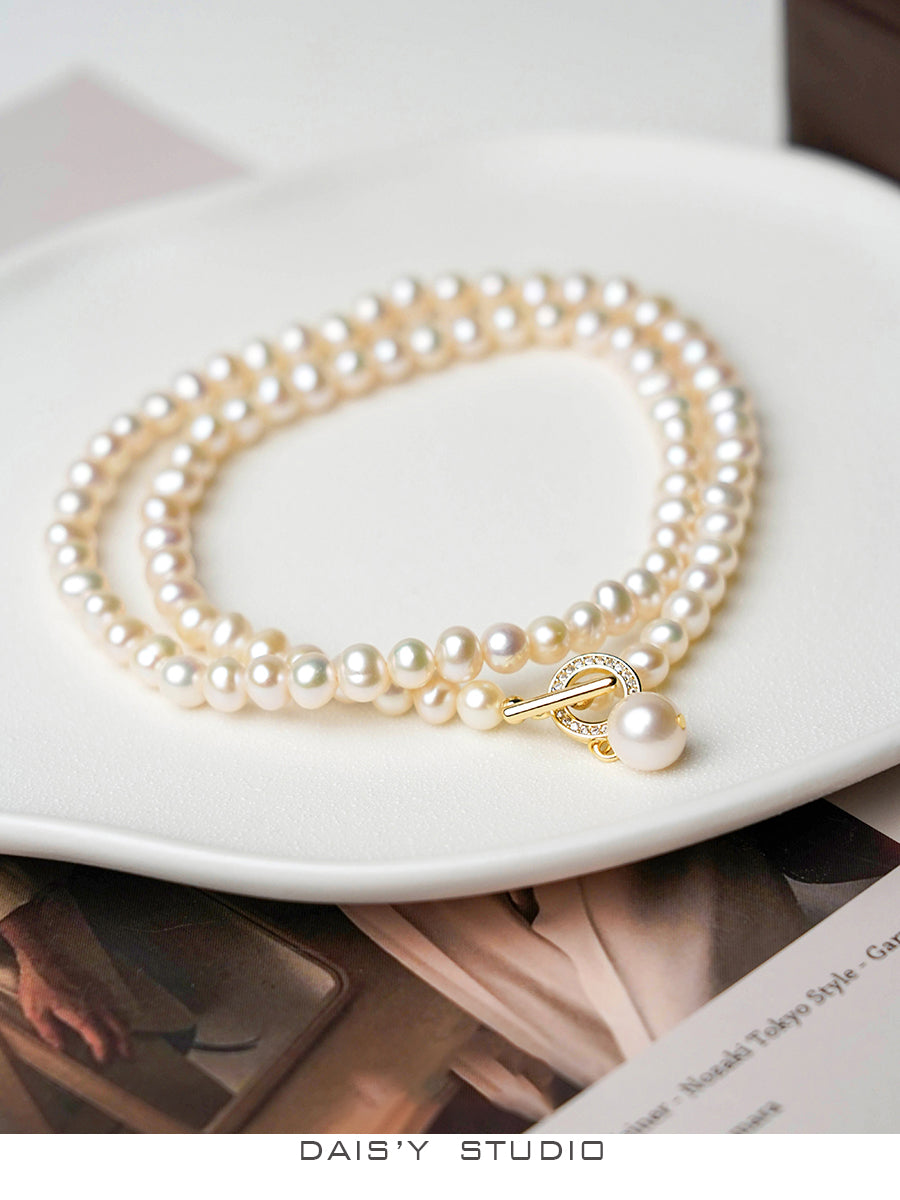 Vintage Pearl Necklace Natural Pearl choker