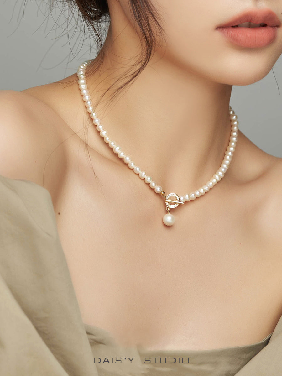 Vintage Pearl Necklace Natural Pearl choker