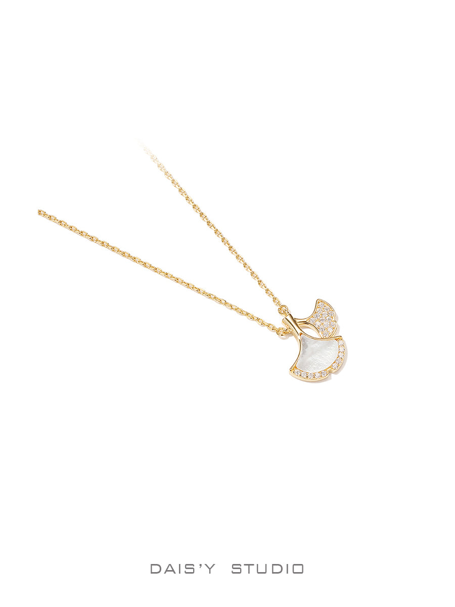 Ginkgo Leaf Necklace