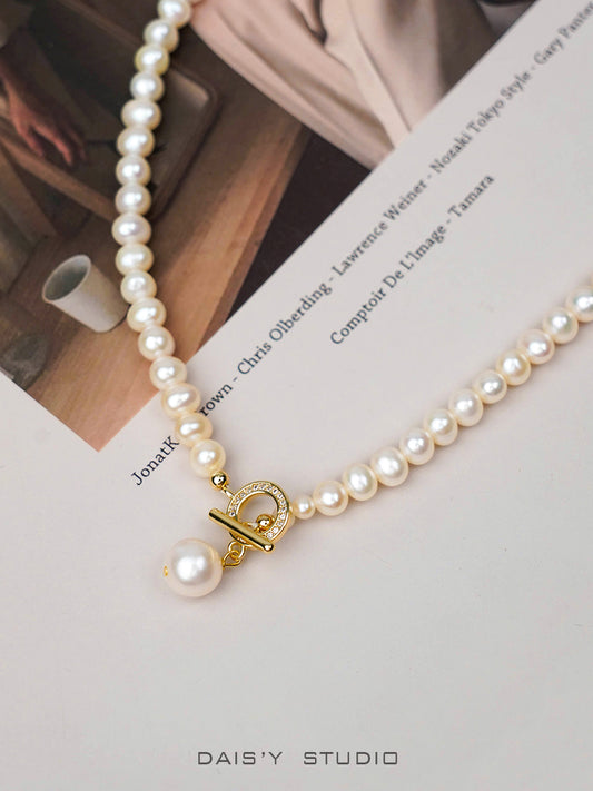 Vintage Pearl Necklace Natural Pearl choker