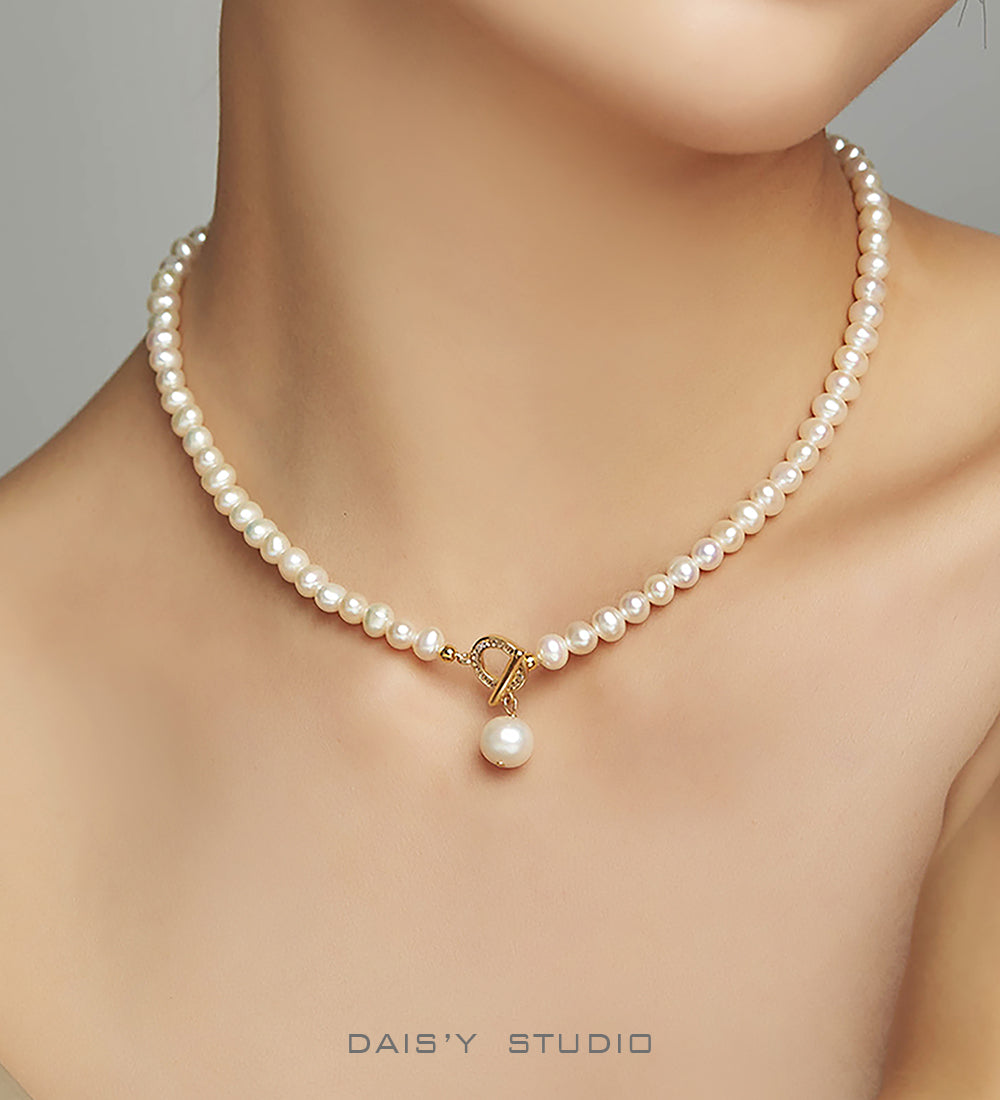 Vintage Pearl Necklace Natural Pearl choker